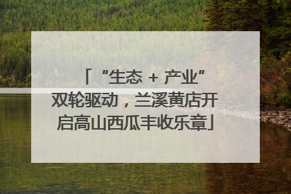 “生态 + 产业”双轮驱动，兰溪黄店开启高山西瓜丰收乐章