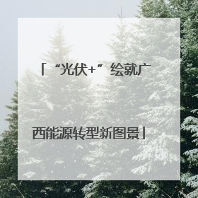 “光伏+”绘就广西能源转型新图景