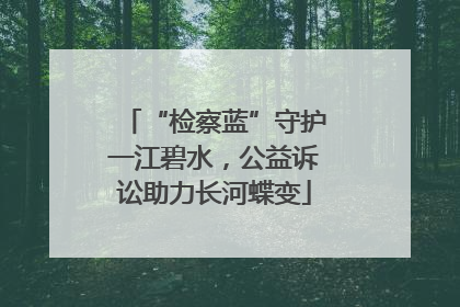 “检察蓝”守护一江碧水，公益诉讼助力长河蝶变
