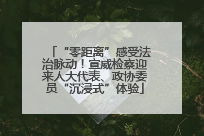 “零距离”感受法治脉动！宣威检察迎来人大代表、政协委员“沉浸式”体验