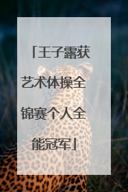 王子露获艺术体操全锦赛个人全能冠军