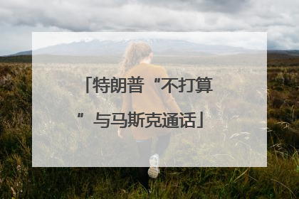 特朗普“不打算”与马斯克通话