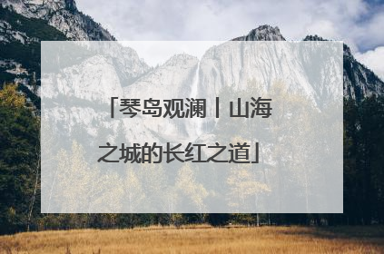 琴岛观澜丨山海之城的长红之道
