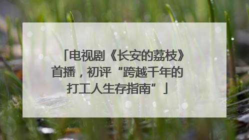 电视剧《长安的荔枝》首播，初评“跨越千年的打工人生存指南”