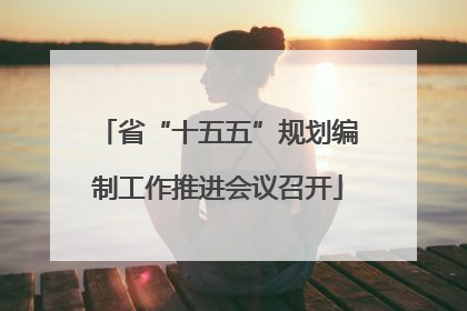 省“十五五”规划编制工作推进会议召开