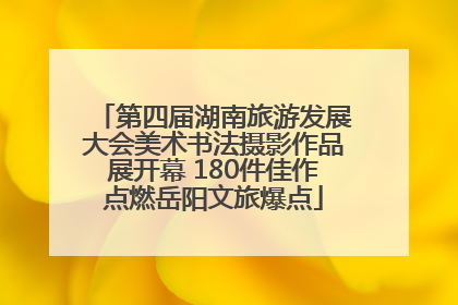 第四届湖南旅游发展大会美术书法摄影作品展开幕 180件佳作点燃岳阳文旅爆点