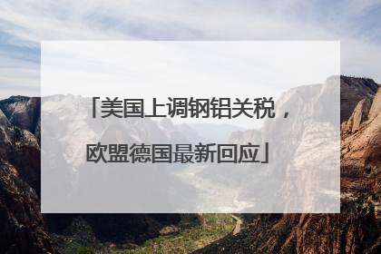 美国上调钢铝关税，欧盟德国最新回应
