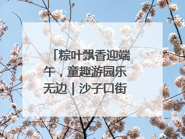 粽叶飘香迎端午，童趣游园乐无边｜沙子口街道儿童端午游园活动圆满落幕