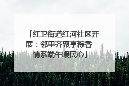红卫街道红河社区开展：邻里齐聚享粽香 情系端午暖民心