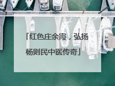 红色庄余霞，弘扬杨则民中医传奇