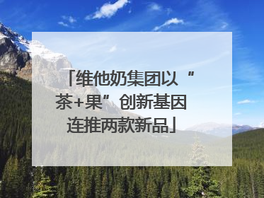 维他奶集团以“茶+果”创新基因连推两款新品