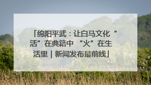 绵阳平武：让白马文化“活”在典籍中 “火”在生活里｜新闻发布最前线