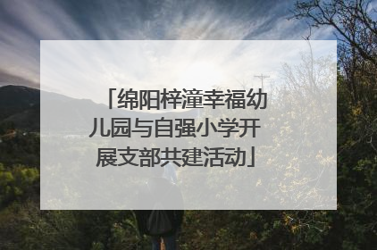 绵阳梓潼幸福幼儿园与自强小学开展支部共建活动