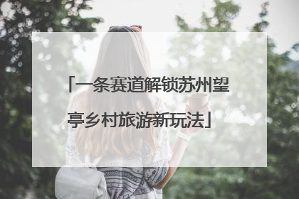 一条赛道解锁苏州望亭乡村旅游新玩法
