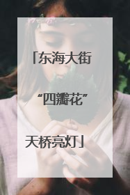 东海大街“四瓣花”天桥亮灯