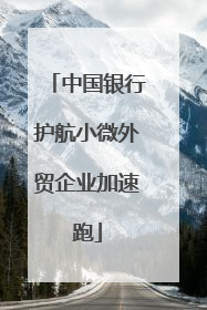 中国银行护航小微外贸企业加速跑