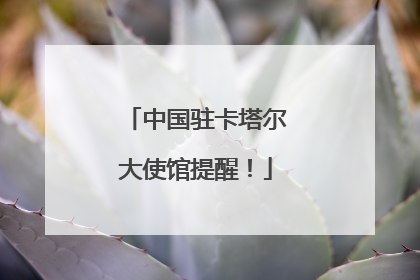 中国驻卡塔尔大使馆提醒！