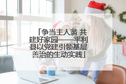 争当主人翁 共建好家园——平利县以党建引领基层善治的生动实践