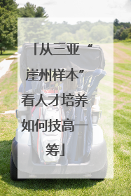 从三亚“崖州样本”看人才培养如何技高一筹
