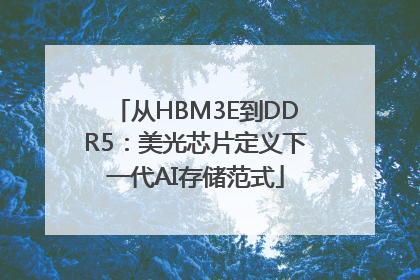 从HBM3E到DDR5：美光芯片定义下一代AI存储范式