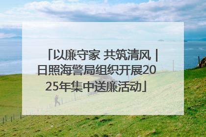 以廉守家 共筑清风｜日照海警局组织开展2025年集中送廉活动