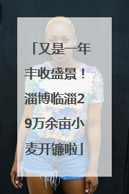 又是一年丰收盛景！淄博临淄29万余亩小麦开镰啦