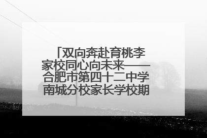 双向奔赴育桃李 家校同心向未来——合肥市第四十二中学南城分校家长学校期末总结会圆满召开