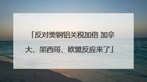 反对美钢铝关税加倍 加拿大、墨西哥、欧盟反应来了