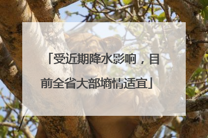 受近期降水影响，目前全省大部墒情适宜