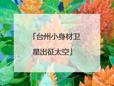 台州小身材卫星出征太空