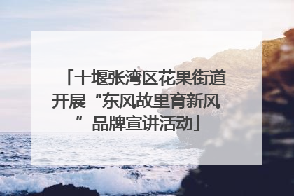 十堰张湾区花果街道开展“东风故里育新风”品牌宣讲活动