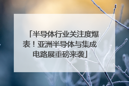 半导体行业关注度爆表！亚洲半导体与集成电路展重磅来袭