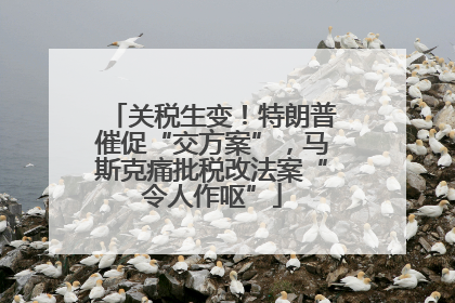 关税生变！特朗普催促“交方案”，马斯克痛批税改法案“令人作呕”