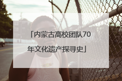 内蒙古高校团队70年文化遗产探寻史