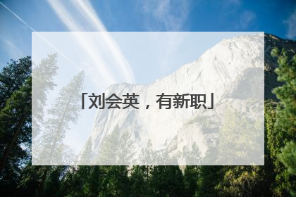 刘会英，有新职