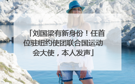 刘国梁有新身份！任首位驻纽约使团联合国运动会大使，本人发声
