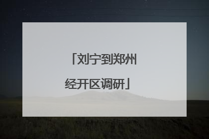刘宁到郑州经开区调研