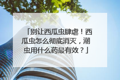 别让西瓜虫肆虐！西瓜虫怎么彻底消灭，潮虫用什么药最有效？