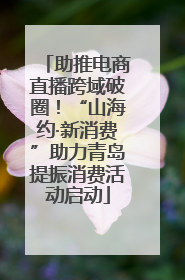助推电商直播跨域破圈！“山海约·新消费”助力青岛提振消费活动启动