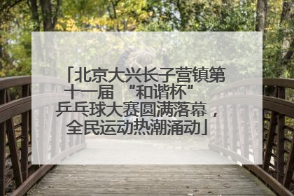 北京大兴长子营镇第十一届 “和谐杯” 乒乓球大赛圆满落幕，全民运动热潮涌动