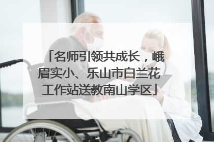 名师引领共成长，峨眉实小、乐山市白兰花工作站送教南山学区