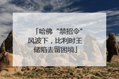 哈佛“禁招令”风波下，比利时王储陷去留困境