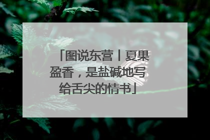 图说东营丨夏果盈香，是盐碱地写给舌尖的情书