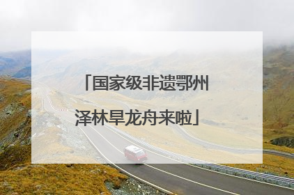 国家级非遗鄂州泽林旱龙舟来啦