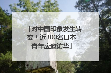 对中国印象发生转变！近300名日本青年应邀访华