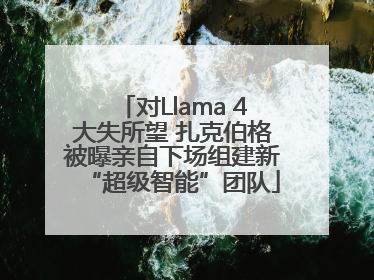 对Llama 4大失所望 扎克伯格被曝亲自下场组建新“超级智能”团队