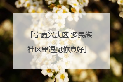 宁夏兴庆区 多民族社区里遇见你真好