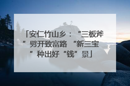 安仁竹山乡：“三板斧”劈开致富路 “新三宝”种出好“钱”景