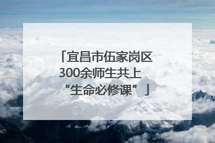 宜昌市伍家岗区300余师生共上“生命必修课”