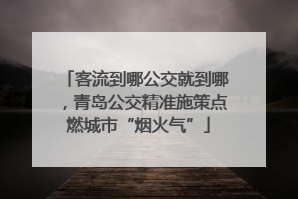 客流到哪公交就到哪，青岛公交精准施策点燃城市“烟火气”